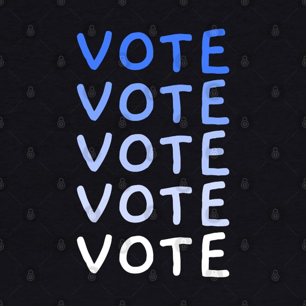 VOTE blue gradient artwork by Created by JR